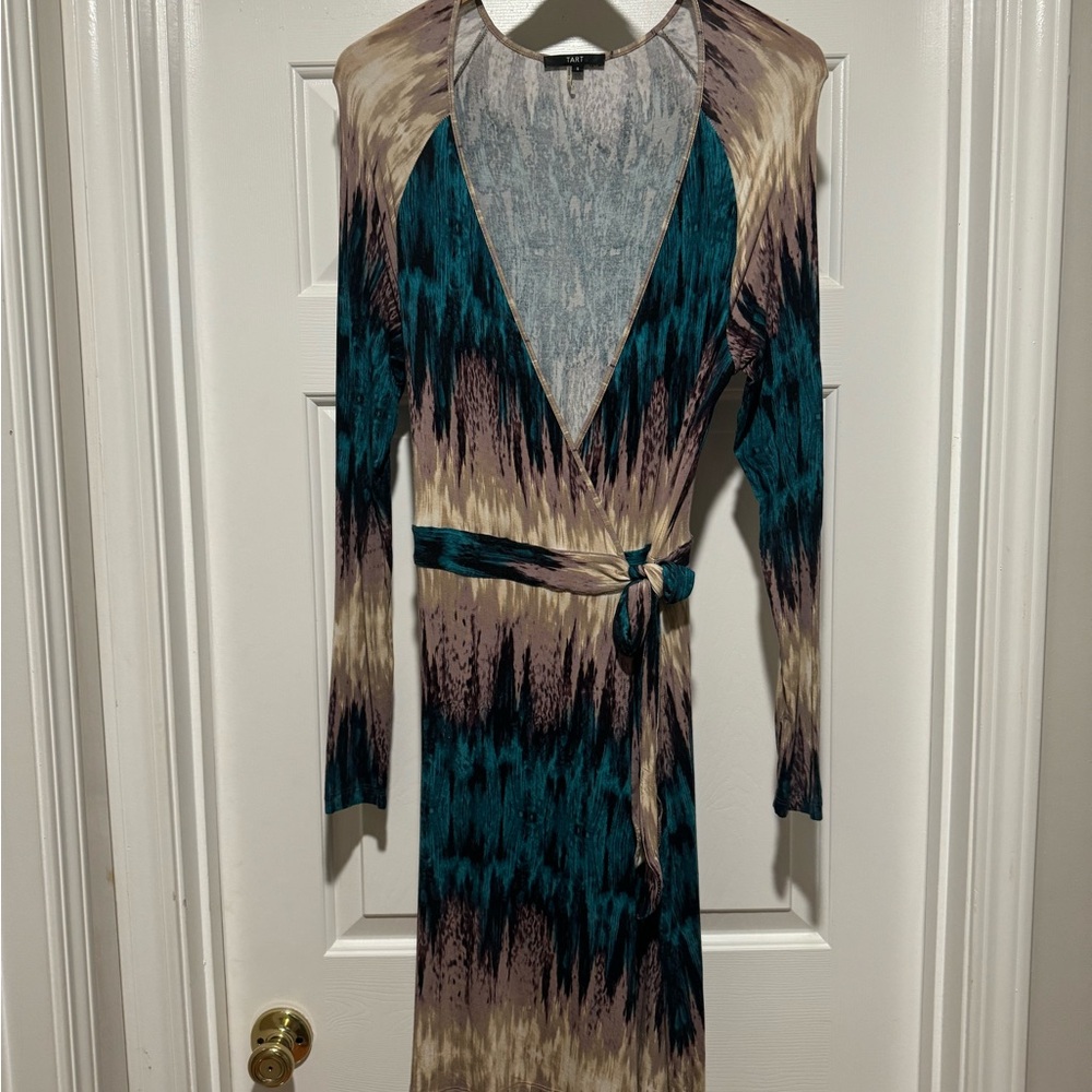 TART long sleeve wrap dress